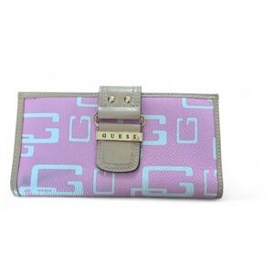 Vintage Guess Wallet Pink White Leather Y2K Retro Coquette Fairy Girly 2000s